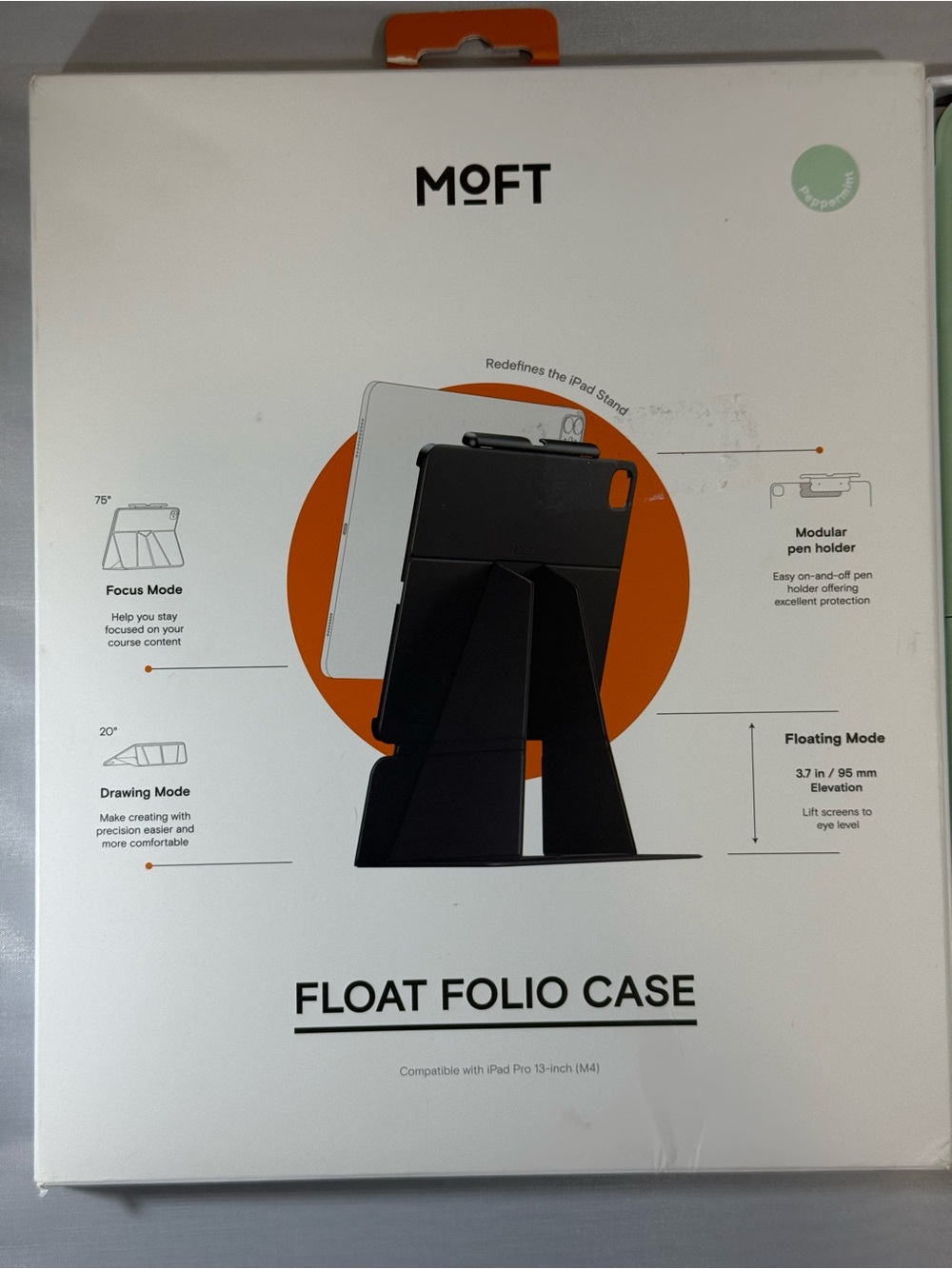 MOFT Float Folio Case iPad Pro 13” M4 M5 Misty Cove Open Box Includes Pen Holder